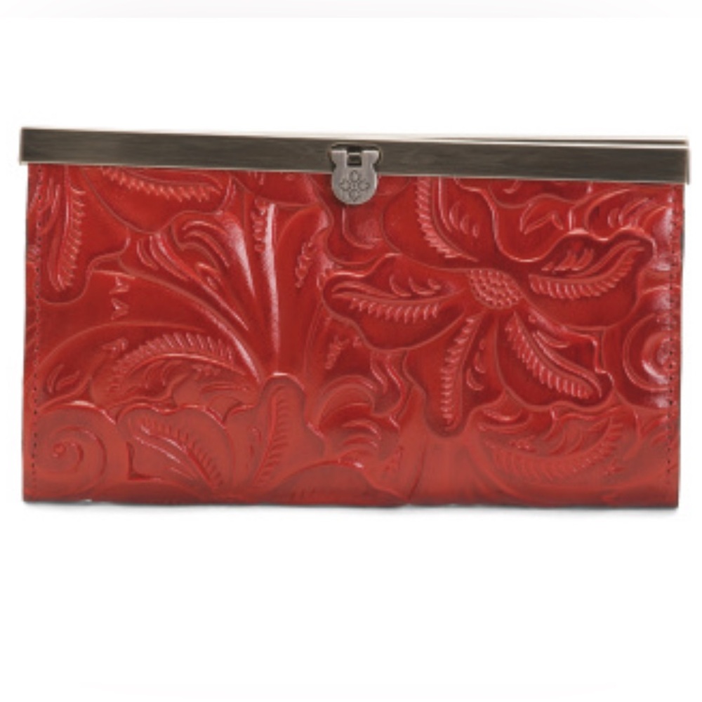 Patricia Nash
Tooled Red Floral-Embossed Leather Cauchy Wallet